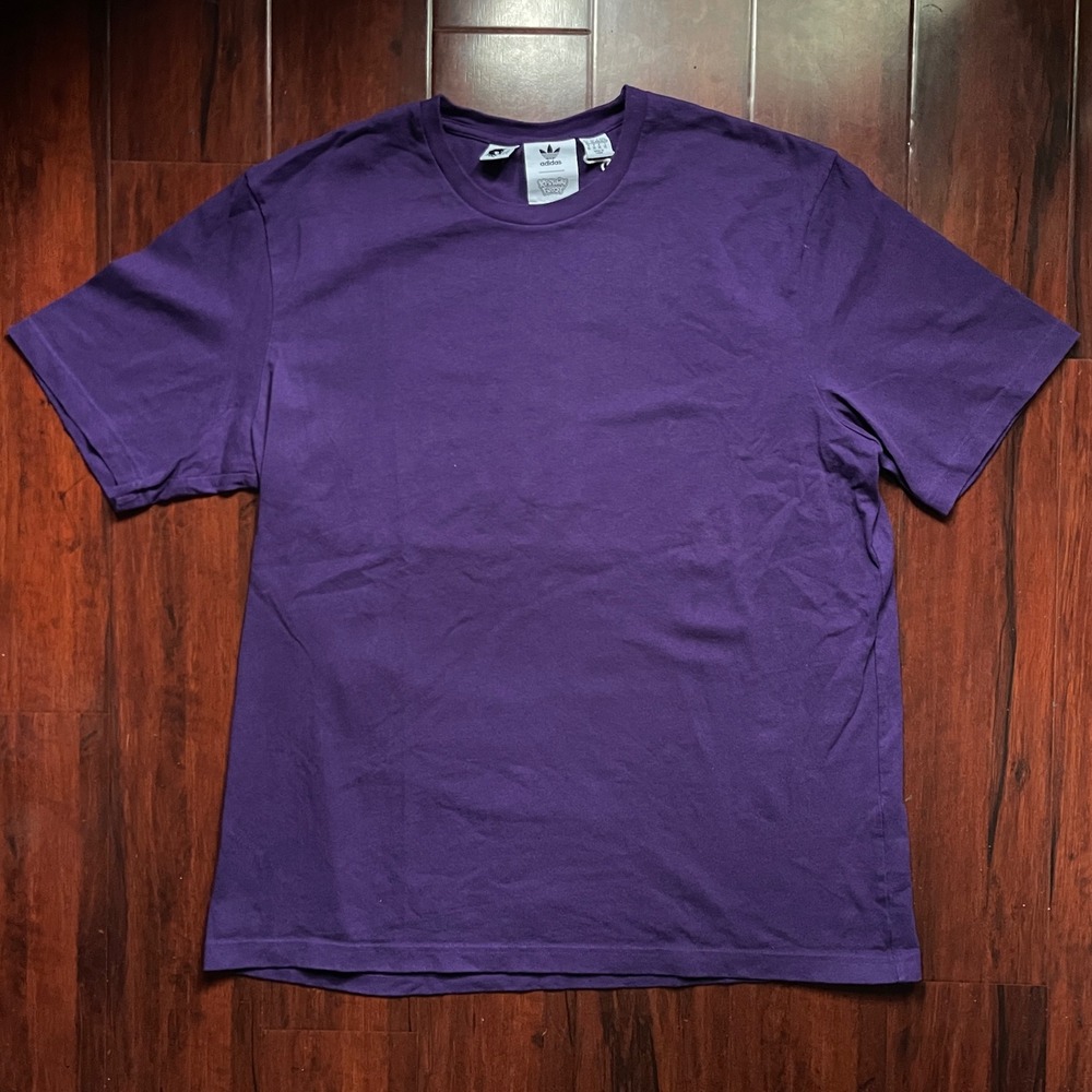 Adidas Originals x Kerwin Frost DJ Tee Shirt Purple Blank BRAND NEW Men's XL